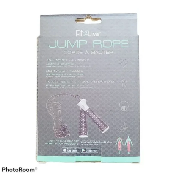 Fit2Live Adjustable 9 Foot Gym Workout Jump Rope - Picture 4 of 6